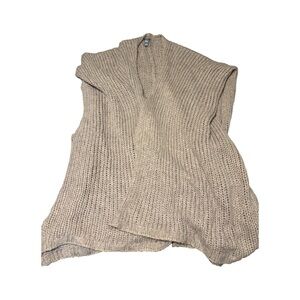 Aerie Taupe Knit Women's Poncho